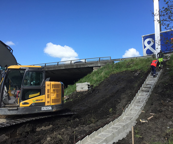 Chantier de descentes d’eau sur A72