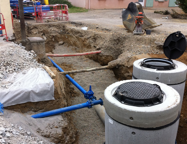 Reseaux eau assainissement commune de Veauche